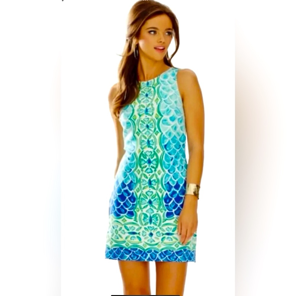 Lilly Pulitzer NWT Perla Dress 🧜♀️ Scale Back Size M 🦄 - Picture 6 of 11
